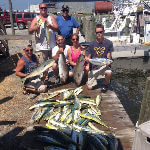 Fish on dock caught on an Outer Banks Makeup Charter.